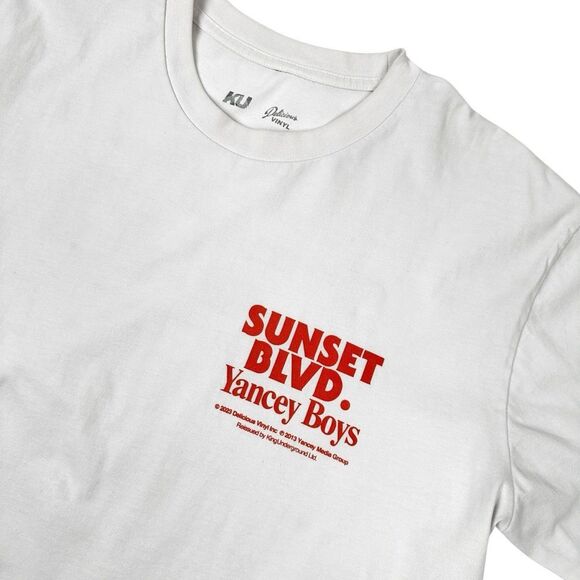 Delicious Vinyl x KU Yancey Boys Sunset Blvd T-Shirt Large J Dilla illa J - Picture 6 of 9